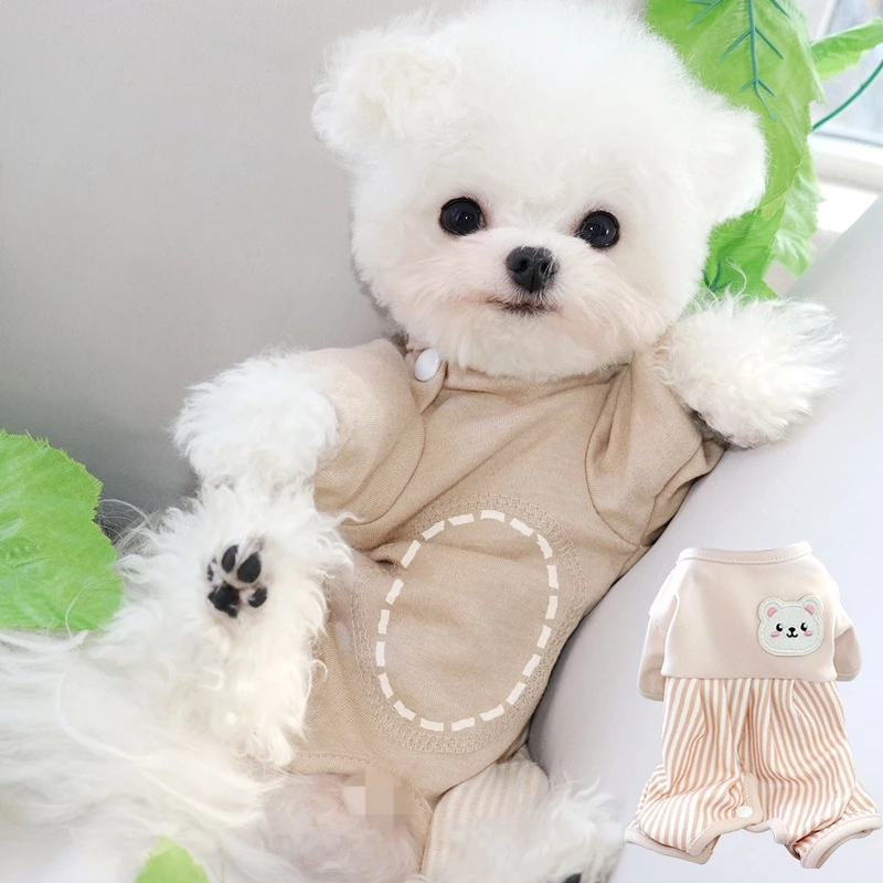 Quần Áo Bảo Vệ Bụng Cho Cún Cưng Nhỏ Và Gấu Bông Teddy Mùa Thu Đông Túi Đeo Bụng Pomeranians Nhỏ