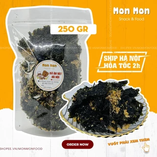 RONG BIỂN CHÁY TỎI - Túi Zip 250gr- MonMon Food