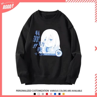 Áo sweater Nakano Miku Go-Toubun no Hanayome Nhà Có Năm Nàng Dâu vải nỉ bông mẫu mới