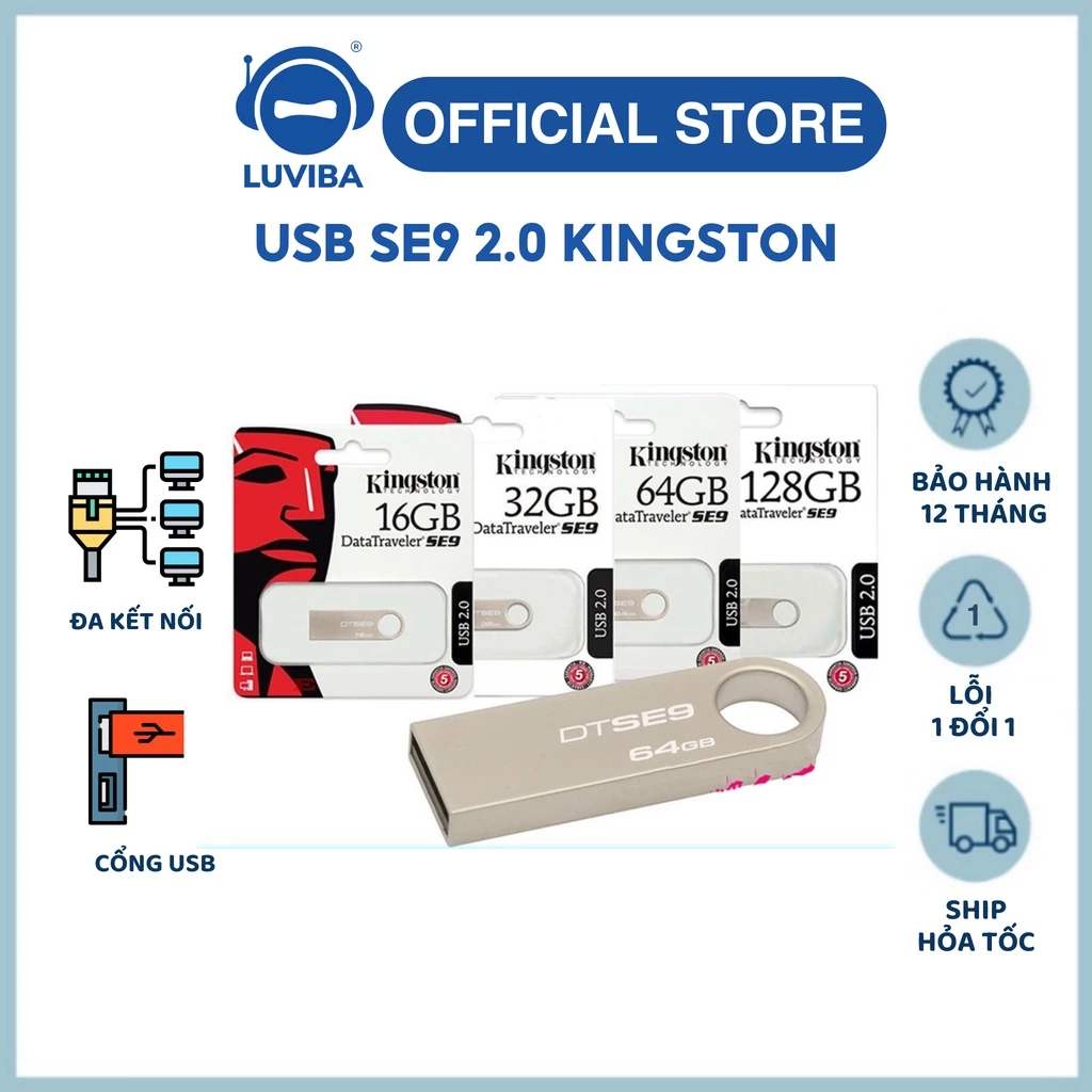 Usb 3.0, 3.1, 2.0 64gb/ 32gb/ 16gb/ 8gb/ 4gb thiết kế nhỏ gọn, vỏ kim loại, chống nước BH 5 năm