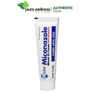 Globe Miconazole Nitrate 2% Antifungal Cream 30g - Kem bôi giảm ngứa, rát, nứt, xoá sạch các tế bào nấm