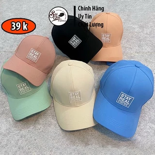 Mũ lưỡi trai Stay Real cao cấp Nhập Khẩu Ulzzang form Unisex Nam Nữ