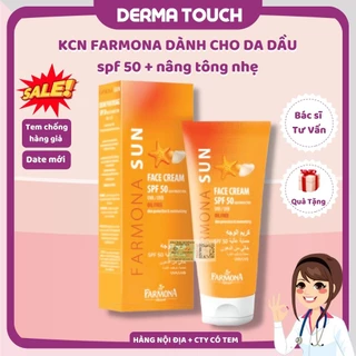 Kem chống nắng Farmona Sun Face Cream Oil Free SPF50 dành cho da dầu, hàng Cty, Nội địa - DMP chính hãng Derma Touch
