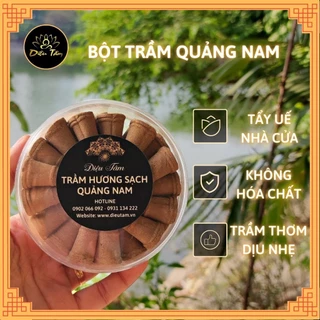 Trầm hương sạch Quảng Nam - Trầm nụ xông nhà ban thờ ban thần tài, hộp tem đen Diệu Tâm