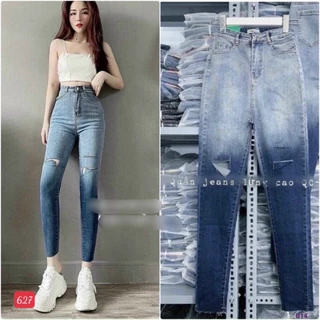 Quần Jean Nữ Lưng Cao ❤️FREESHIP❤️ Quần Bò Nữ Mẫu Mới Xinh Xắn Thời Trang Chuẩn Hàng Shop A-T Fashion-QJN55 - Mã 600