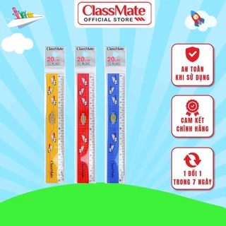 Combo 3 Thước Kẻ Thẳng CLASSMATE 20cm, Họa Tiết Super Dog Dễ Thương CL-RL205