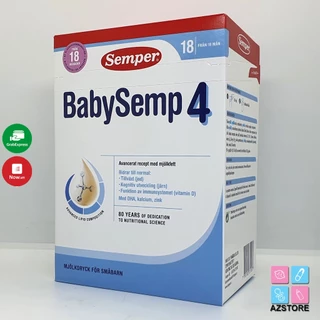 Sữa bột Semper Thụy Điển 800g từ số 1-4 800gr  (DATE MỚI - MẪU MỚI)