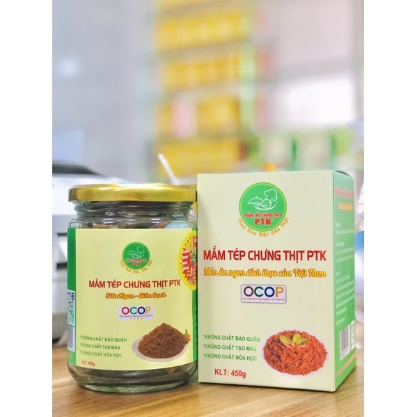 Mắm tép chưng thịt ăn liền hũ 450g  [date mới - hút chân không - không chất bảo quản] ~ [sp OCOP 4* - FDA]