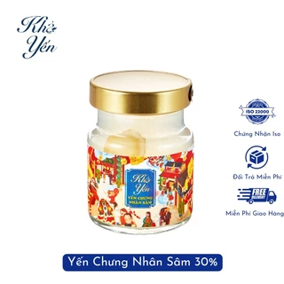 Yến chưng sẵn nhân sâm Khả Yến phục hồi sức khỏe 10 hũ 70ml