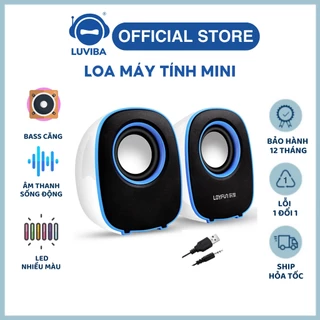 Loa máy tính để bàn vi tính mini laptop bass giá rẻ LUVIBA LF804