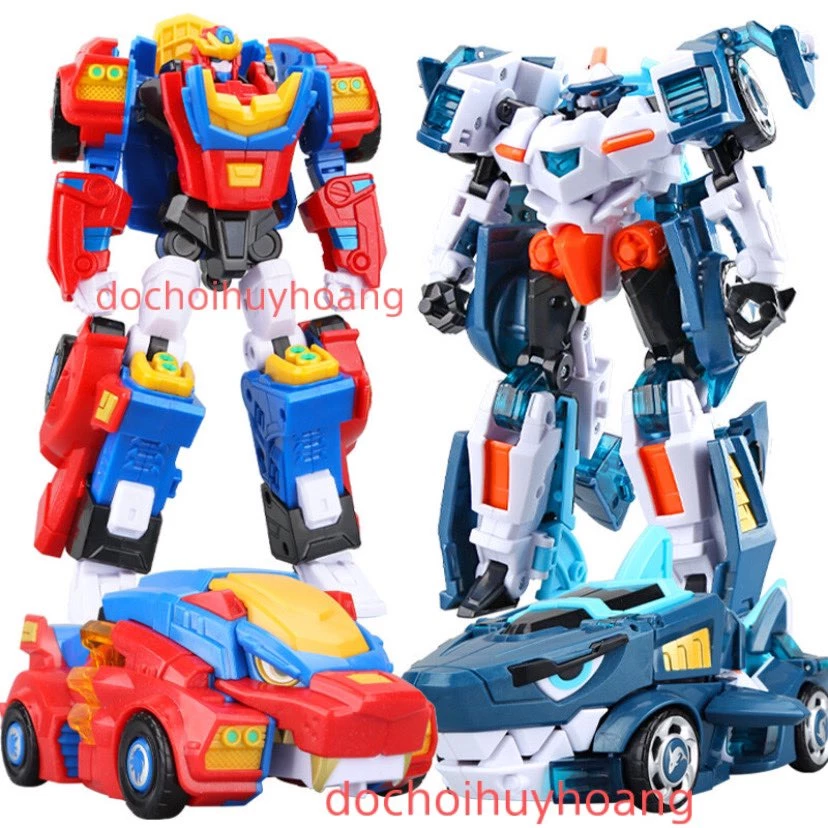 Lực lượng nhí x miniforce animaltron robot cảnh sát không gian Sư Tử Cá Mập Jaws Cop