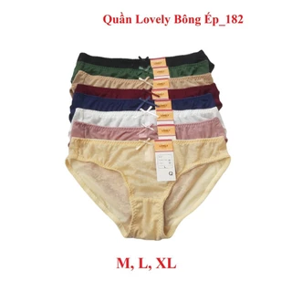 Set 5 quần lót Lovely bông ép gấm 182 mềm mịn, thoáng mát - NP153