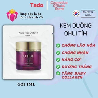 Gói sample kem dưỡng da mặt Ohui tím chống lão hóa Age Recovery 1ml , giảm nhăn , tăng sinh baby collagen