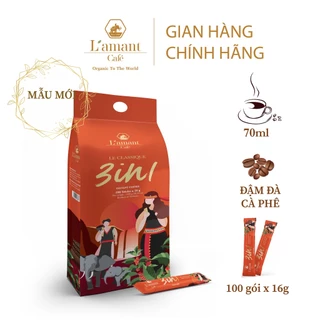 Cà phê hòa tan L’amant 3IN1 - L’amant Café 3IN1 Instant Coffee (100 sticks x 16g)