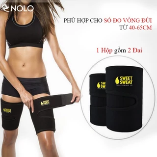 Combo Bộ 2 Đai Quấn Đùi Sinh Nhiệt Tự Nhiên Sweat Sweat Dành Cho Size Đùi Từ 40-65cm