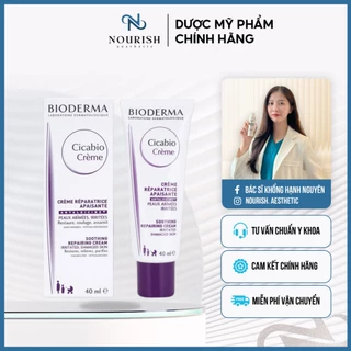 [HÀNG NHẬP KHẨU] Kem dưỡng phục hồi da tổn thương Bioderma Cicabio Crème 40ml