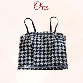 Áo Ngực Croptop Hai Dây Chất Vải Dày Dặn Họa Tiết Ziczac Siêu Đẹp OTIS 2252