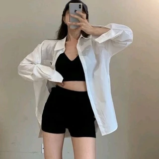 Quần Legging đùi ngắn nữ - Rere.Store  Short lửng trơn dáng cộc ôm sát body Ulzzang Quần ôm ngắn chất Cotton