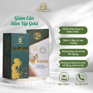 [Giảm cân] Viên Uống SLim Vip Gold Mới Chính Hãng - Mua 1 Tặng 1 - Lấy Lại Vóc Dáng, Giảm Cân Dễ Dàng, Giảm Nhanh 3-10Kg