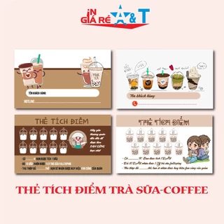 CARD TÍCH ĐIỂM COFFEE - THẺ TÍCH ĐIỂM TRÀ SỮA