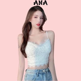 Áo Bra Ren Nữ Crotop Siêu Hot Chun Lưng ANA B1720