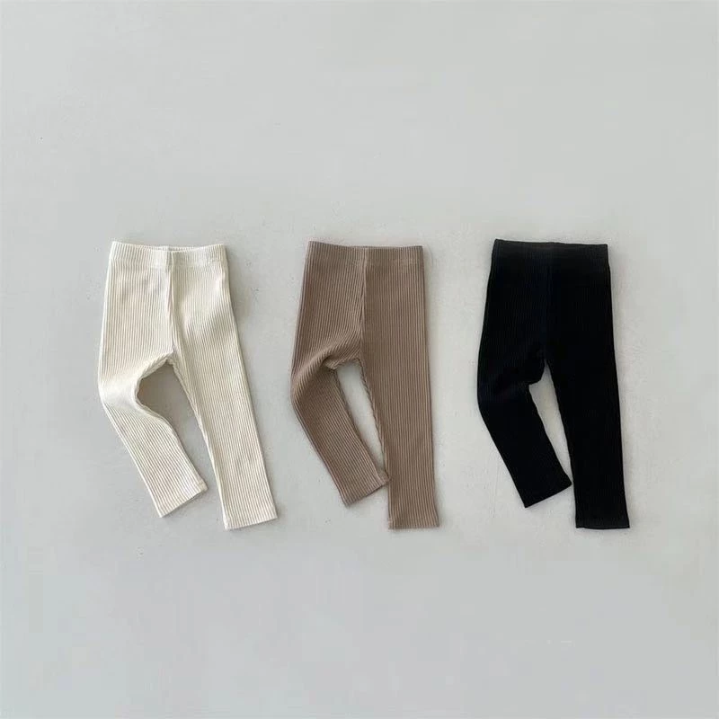 Quần Cotton Dệt Kim Thời Trang Thu Đông Dành Cho Bé 0-2 Tuổi