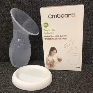 Cốc hứng trữ sữa Cmbear silicone cao cấp an toàn tiện lợi cho mẹ