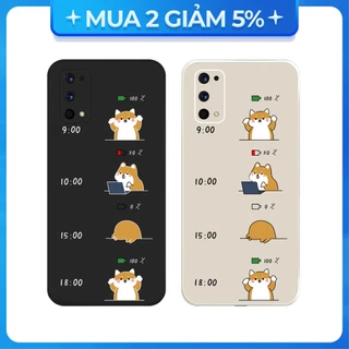 Ốp lưng cạnh vuông Realme C11/Realme C25S/....viền bảo vệ camera hình Pin thời gian