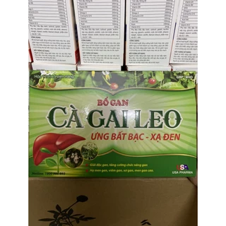 (Hiệu quả) Bổ gan cà gai leo ưng bất bạc xạ đen giải độc gan,mát gan, hạ men gan, tăng cường chức năng gan - Hộp 60 viên