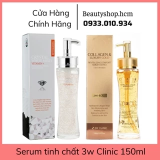 Tinh chất dưỡng trắng da/ cấp ẩm chống lão hóa Collagen Luxury Gold 3W CLINIC 150ml