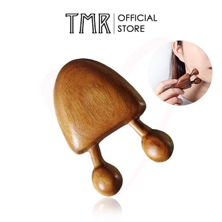 Cây Gua Sha Gỗ Đàn Hương Tự Nhiên, Mát Xa Vùng Mắt, Nâng Cơ Hiệu quả, Chính Hãng TMR Sandalwood