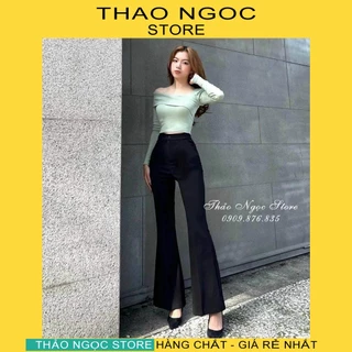 Quần tây bass 1 nút lưng cao ống loe! (có sẵn, hình thật) THẢO NGỌC STORE