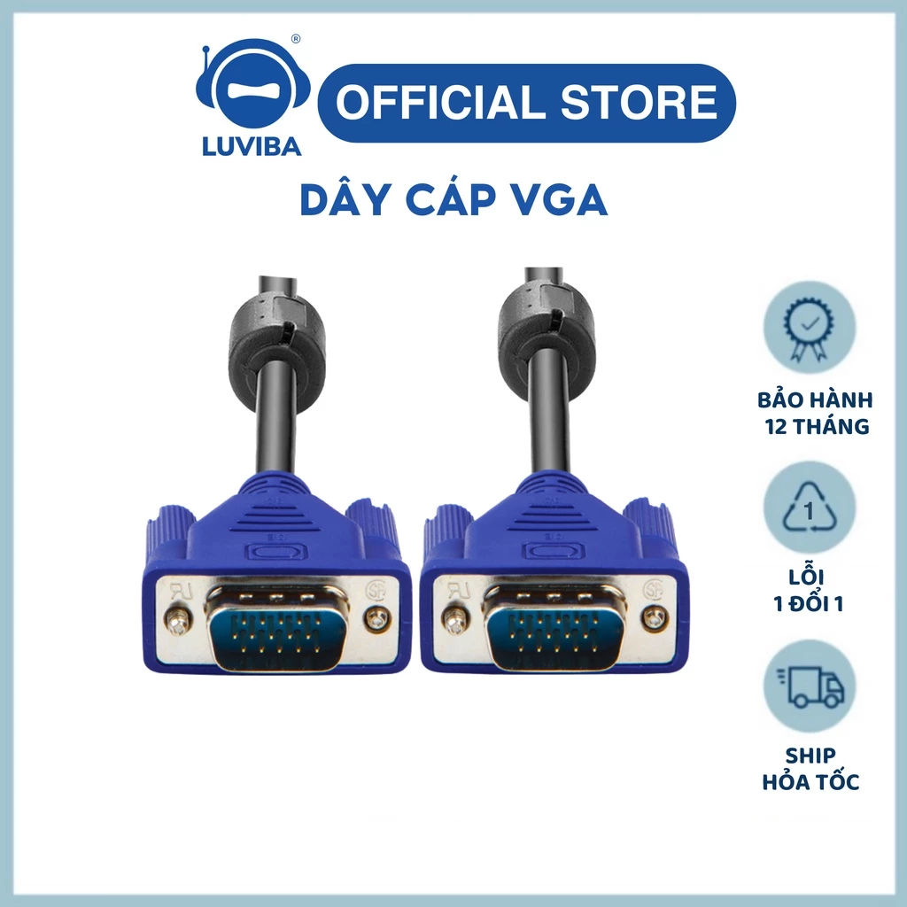 Dây VGA cáp VGA màn hình dài 1 5 m LUVIBA VA15