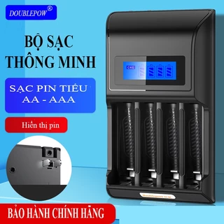 Bộ sạc pin tiểu AA tự ngắt thông minh Doublepow K98B chính hãng