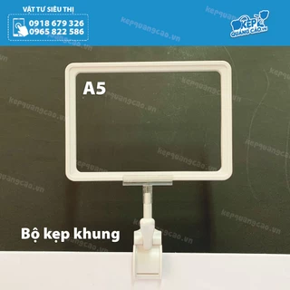 Bộ Kẹp Khung bảng giá siêu thị A4, Kẹp bảng giá A4, Kẹp bảng giá siêu thị A4/A3/A5/A6