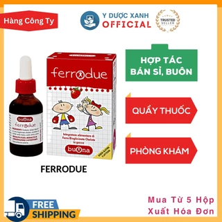 [Cần Hợp Tác] Phòng Khám, Nhà Thuốc - FERRODUE 15ml của Ý, Sắt nhỏ giọt cho bé - Y Dược Xanh