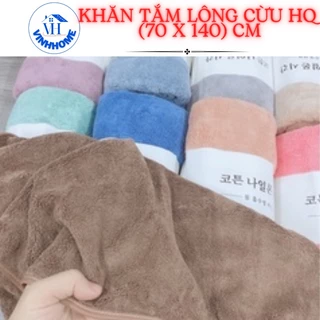 Khăn tắm lông cừu hàn quốc cao cấp 70x140 cm chất bông siêu mềm mịn, thấm nước cực nhanh vinhhome.store