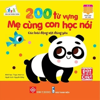 Sách - 200 từ vựng mẹ cùng con học nói (2 chủ đề)