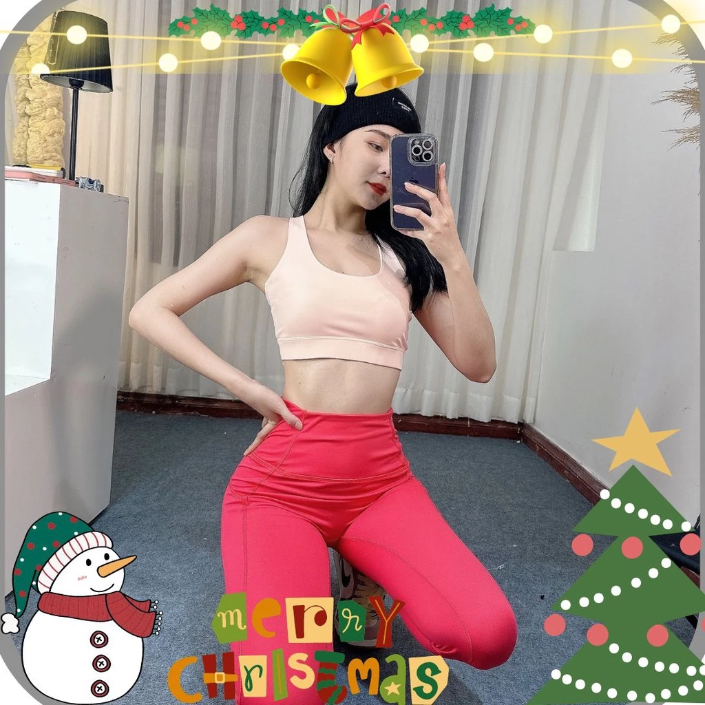 Set bra 2 màu áo đan dây lưng quần 9 tấc siêu xinh ,chất thun lạnh mềm mịn co giãn thoải mái tập gym, yoga, erobic