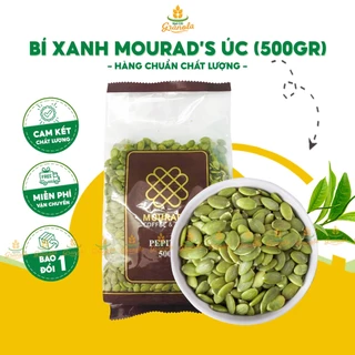 Hạt Bí Xanh Mourad's Úc Hàng Chuẩn Nhất Béo Giòn Loại 1 Date Mới Siêu Ngon Gói 500G (Hạt Ngon)