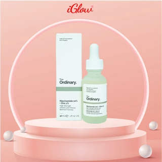 Serum dưỡng da giúp mờ thâm, thu nhỏ lỗ chân lông The Ordinary Niacinamide 10% Zin c 1%