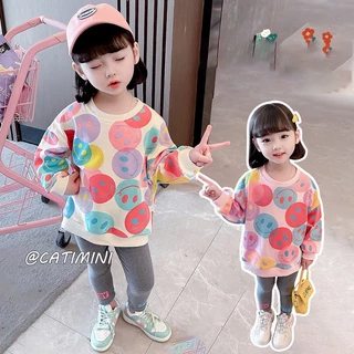 CATIMINI Áo sweater Cổ Tròn Phong Cách Hàn Quốc Hợp Thời Trang Cho Bé Trai Và Gái