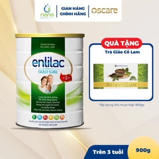 Sữa Bột Dinh Dưỡng Bổ Sung Năng Lượng Enlilac Gold Sure Hộp 900g