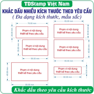 Khắc dấu theo yêu cầu cỡ Lớn (Nhiều kích thước lựa chọn)