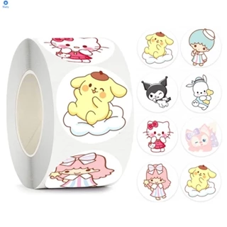 500 Chiếc/Cuộn Hình Dán Động Vật Dễ Thương Hình Dán Giấy Trang Trí Hello Kitty/Quế Cho Quà Tặng Đồ Chơi Trẻ Em 【Bluey】