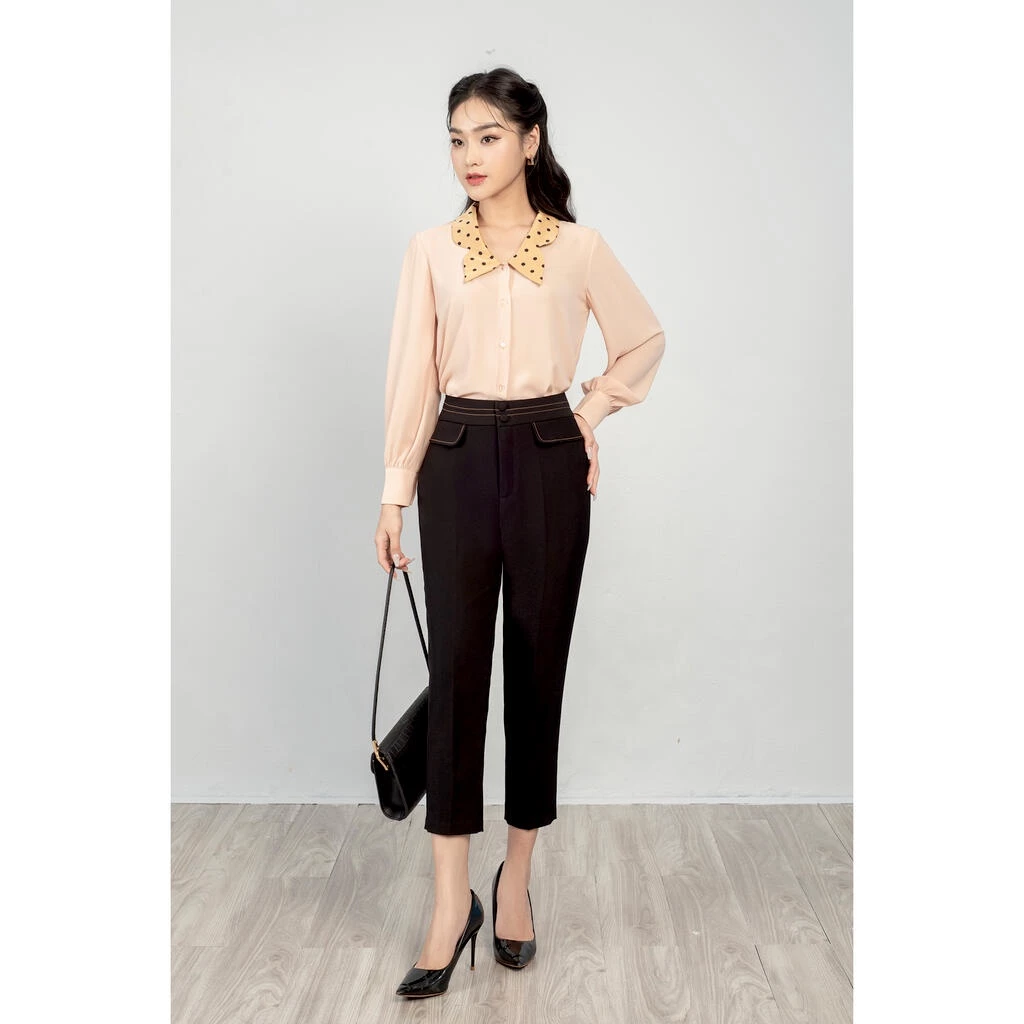 Quần baggy, can diêu, hai nắp túi giả MMOutfit M-QU060122096