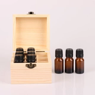 Doterra Hộp Gỗ 6 Ngăn 9 Ngăn 5ml 10ml Đựng Chai Tinh Dầu 10ml Tiện Dụng