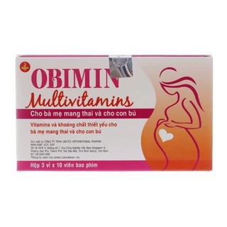 OBIMIN MULTIVITAMINS - VITAMIN TỔNG HỢP CHO PHỤ NỮ MANG THAI VÀ CHO CON BÚ -Chính Hãng