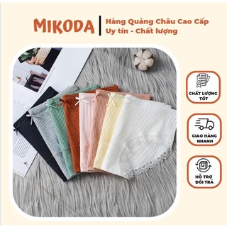 Combo 8 Quần Lót  Cotton Tăm Phối Ren MIKODA Thoáng Khí Thoải Mái Cho Nữ Quần Lót Nữ Mềm Mịn, Thấm Hút Mồ Hôi QLN3