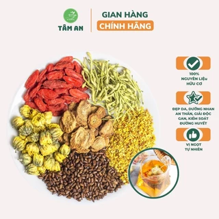 Trà Thảo Mộc Tâm An Túi Lọc Mix 6 Vị, Giảm Cân, Thanh Nhiệt, Giải Độc, Dưỡng Nhan